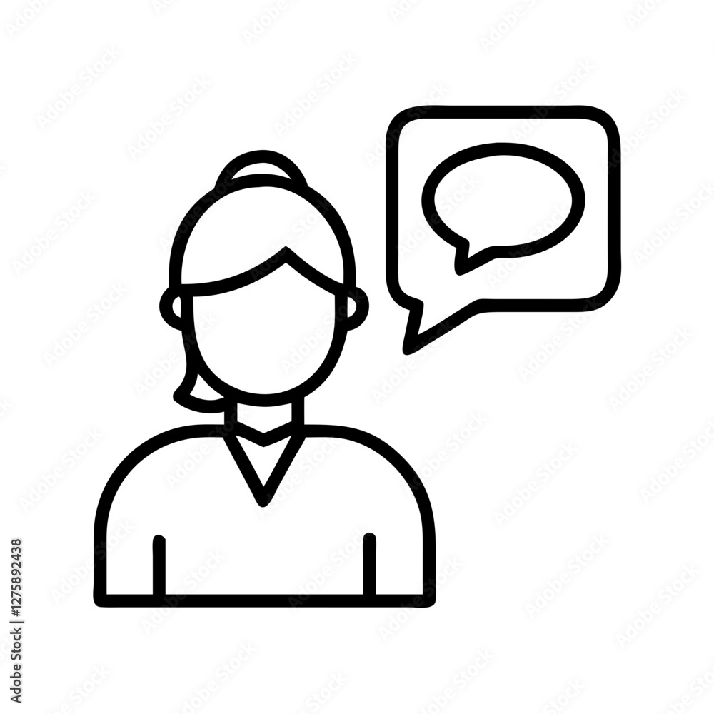 native speaker icon, native speaker line art - simple line art of native speaker, perfect for native speaker logos and icons native speaker icon, native speaker line art - simple line art of native speaker, perfect for native speaker logos and icons