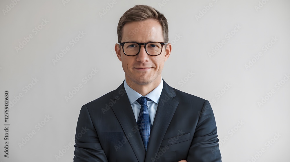 Portrait of a Confident Successful Businessman Wearing a Stylish Dark Suit and Glasses Professional Corporate Image for Business Websites and Marketing Materials High Quality Image Ideal for Portrait of a Confident Successful Businessman Wearing a Stylish Dark Suit and Glasses Professional Corporate Image for Business Websites and Marketing Materials High Quality Image Ideal for