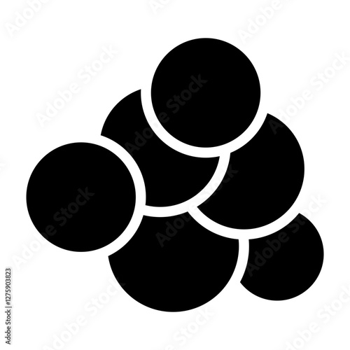 Nanoscale Materials Vector Glyph Icon Design Design