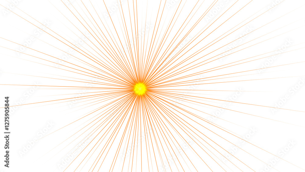 Obraz premium Abstract Radiating Lines with Central Light Source