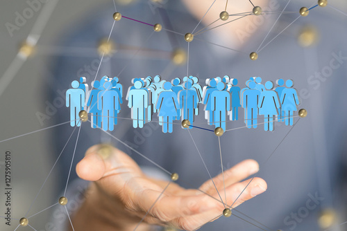 Global network. Blockchain....