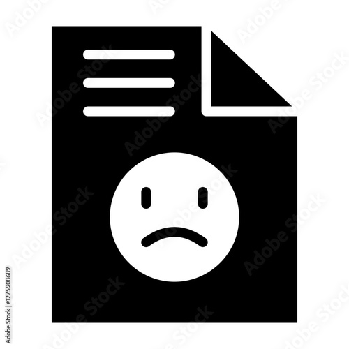 Complaint Vector Glyph Icon Design Design