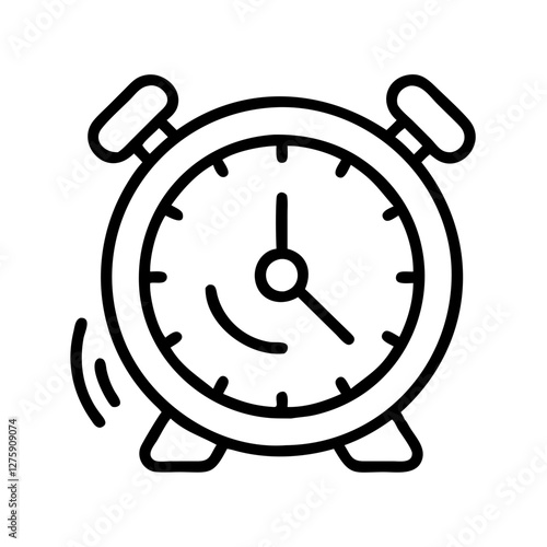 clock punctuality and efficiency icon, clock punctuality and efficiency line art - simple line art of clock punctuality and efficiency, perfect for clock punctuality and efficiency logos and icons