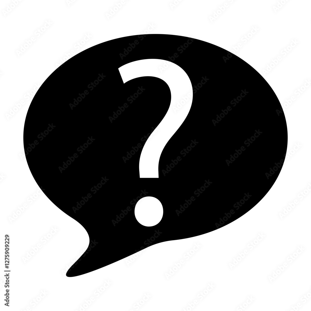 Question Vector Glyph Icon Design Design Question Vector Glyph Icon Design Design