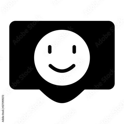 Satisfaction Vector Glyph Icon Design Design
