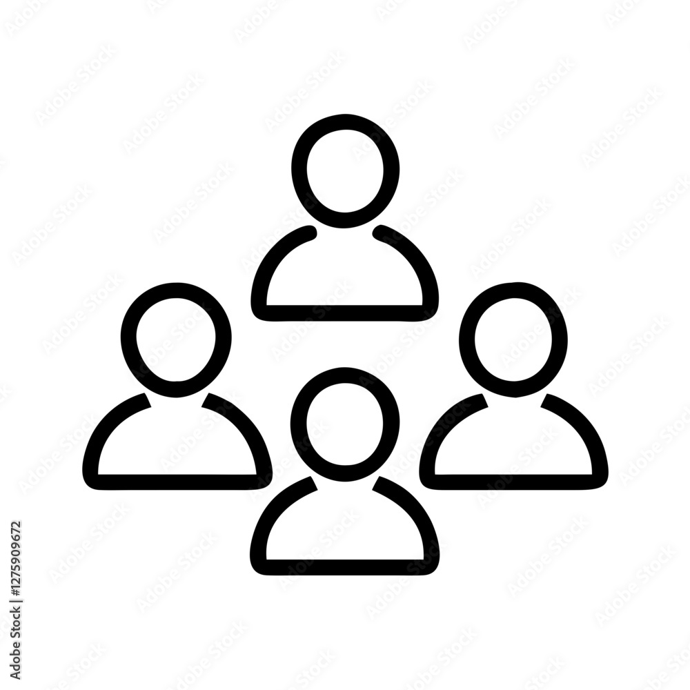 group of people collaboration icon, group of people collaboration line art - simple line art of group of people collaboration, perfect for group of people collaboration logos and icons group of people collaboration icon, group of people collaboration line art - simple line art of group of people collaboration, perfect for group of people collaboration logos and icons