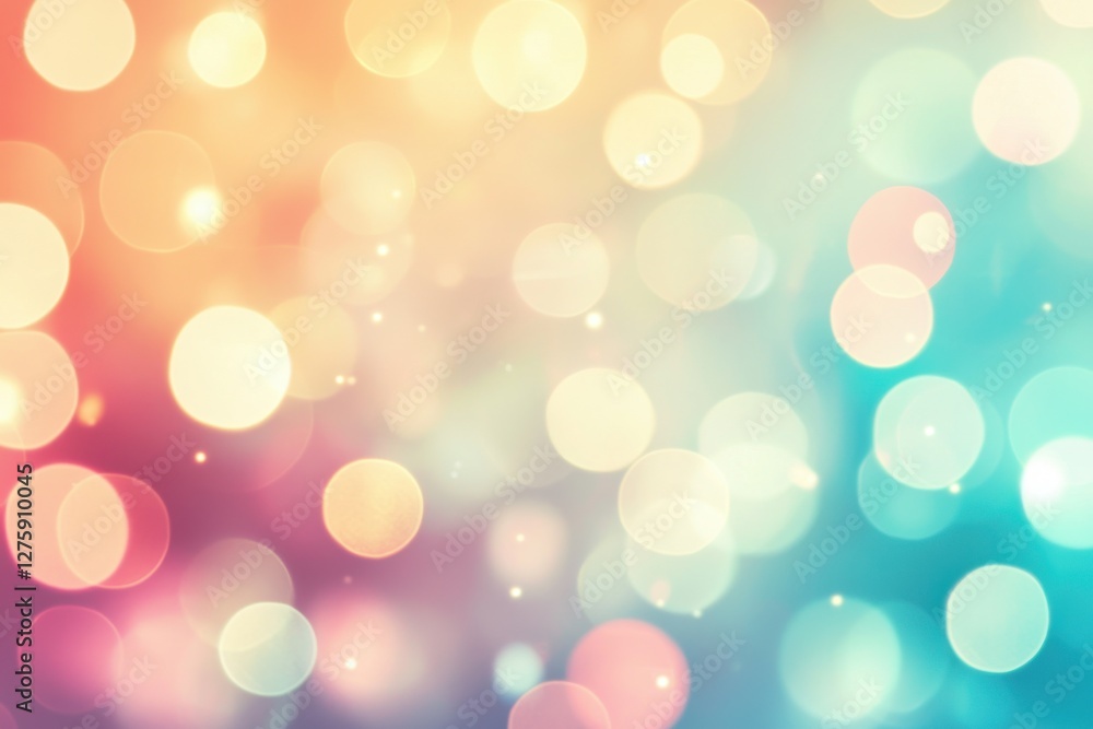Soft Colorful Bokeh Background with Light Circles in Pastel Shades Soft Colorful Bokeh Background with Light Circles in Pastel Shades