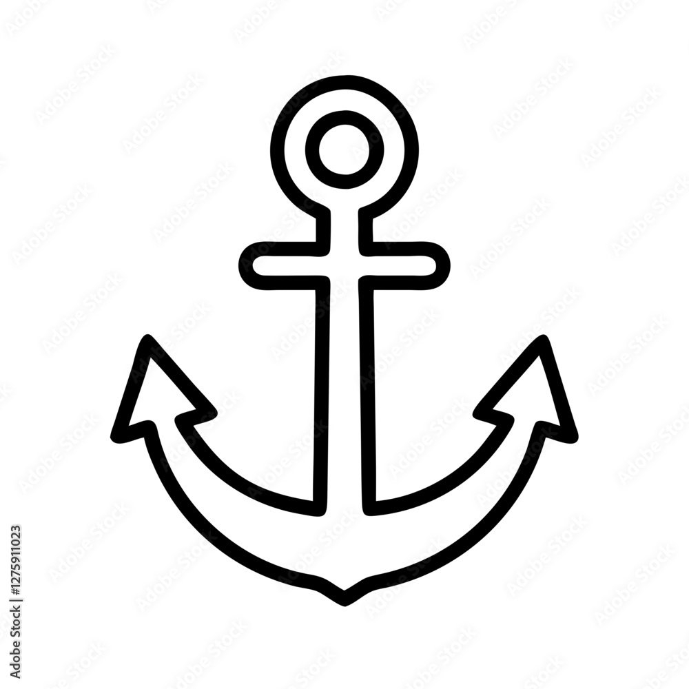 anchor stability icon, anchor stability line art - simple line art of anchor stability, perfect for anchor stability logos and icons anchor stability icon, anchor stability line art - simple line art of anchor stability, perfect for anchor stability logos and icons