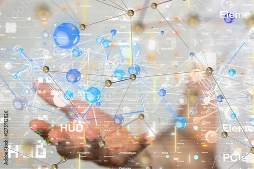 Global network. Blockchain....