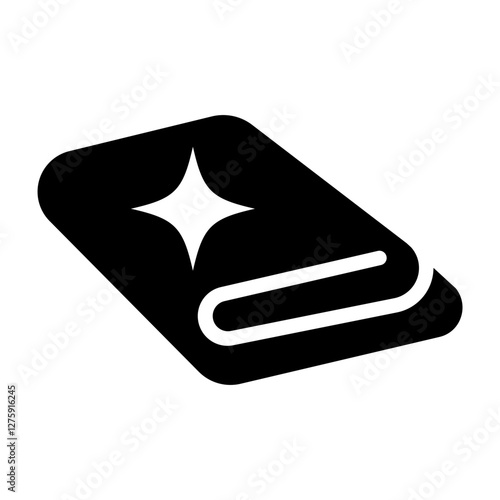 Towel Vector Glyph Icon Design Design