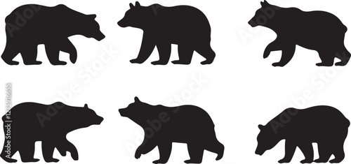 Bear silhouettes