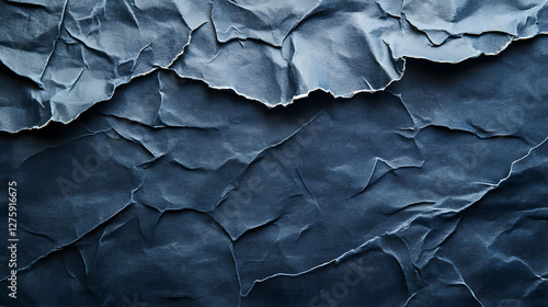 Wallpaper Mural A Detailed Close Up of Deep Blue Crumpled Paper Texture Background Torontodigital.ca