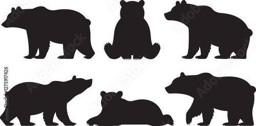 Bear silhouettes