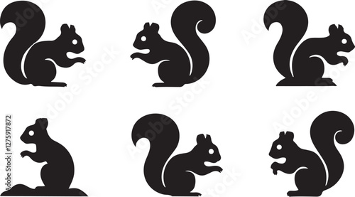 Squirrel silhouettes