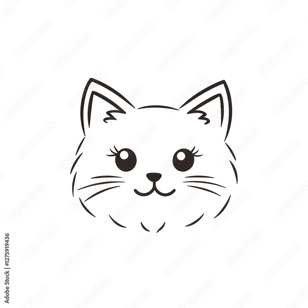 Adorable minimalist cat logo design, perfect for handmade gifts! Adorable minimalist cat logo design, perfect for handmade gifts!