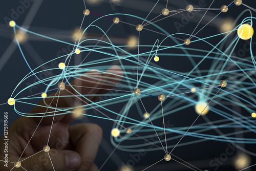 Global network. Blockchain....