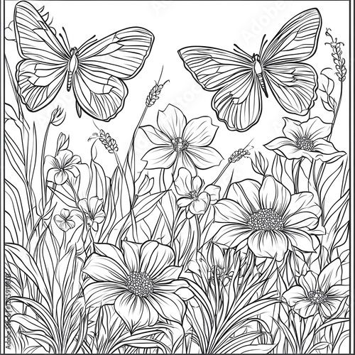 Wallpaper Mural Flowers Fantasy Coloring Book - 115 Pages of Magical Floral Illustrations for Relaxation & Creativity, Coloring page, Workbook for Print Torontodigital.ca