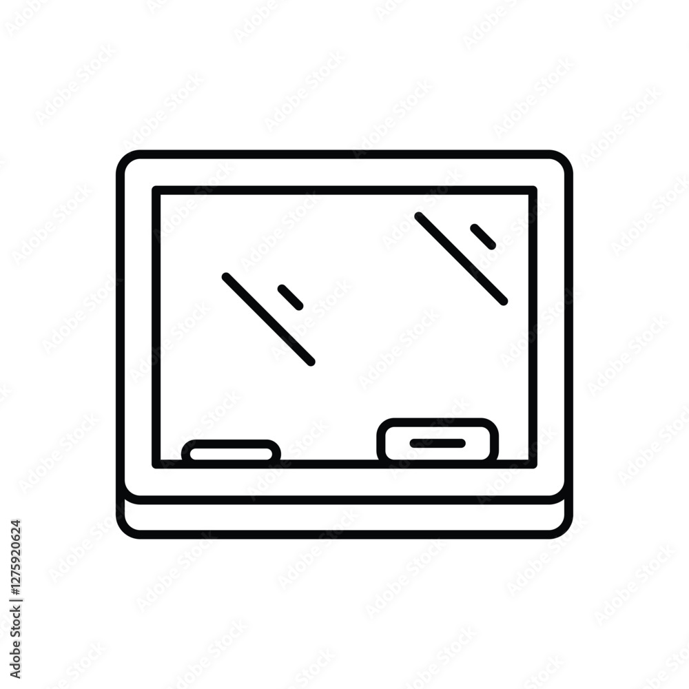 Chalkboard vector icon Chalkboard vector icon