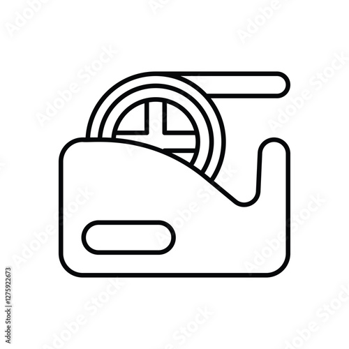 Tape dispenser vector icon