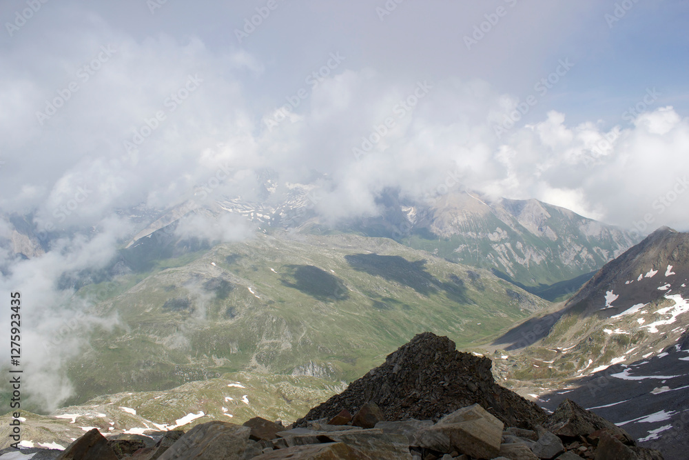 Landscape in Austrian Alps - High mountains of higt Tauern around Grossglockner. Austria.
