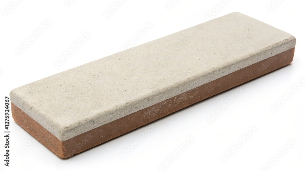 Rectangular Sharpening Stone on White Background Rectangular Sharpening Stone on White Background