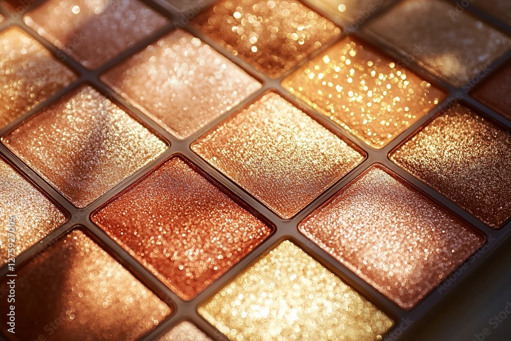 Lidschatten Palette in Nahaufnahme, Make-up Hintergrund Lidschatten Palette in Nahaufnahme, Make-up Hintergrund
