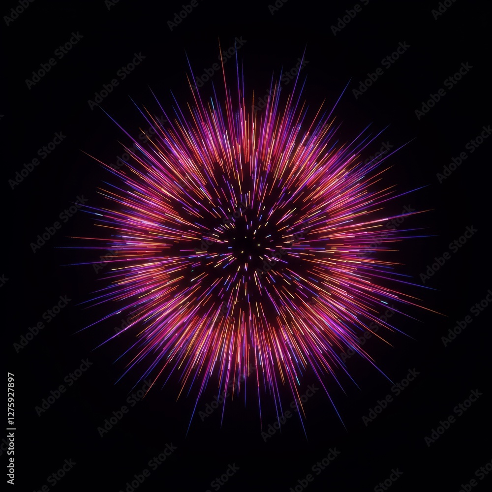 An energetic neon light burst radiating An energetic neon light burst radiating