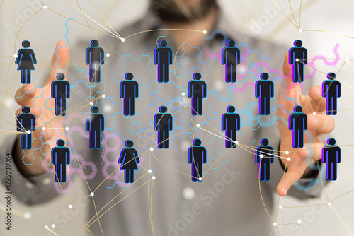 Abstract technology group a...