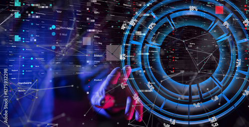 diagram Futuristic wave, Fu...