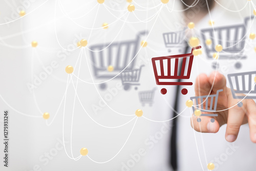 Shopping Cart Flat Design E...