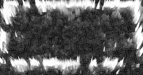 In shades of grey abstract texture created with Gradient flow and 3D structure imitate the movement of liquid or wind. Vibrant colors, volumetric waves and digital noise create a sense of depth and dy