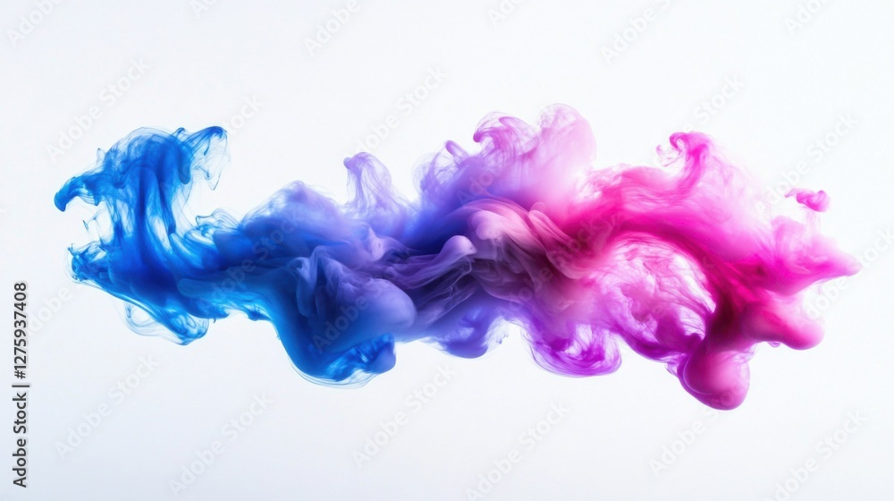 Fototapeta premium abstract colorful ink swirls in water