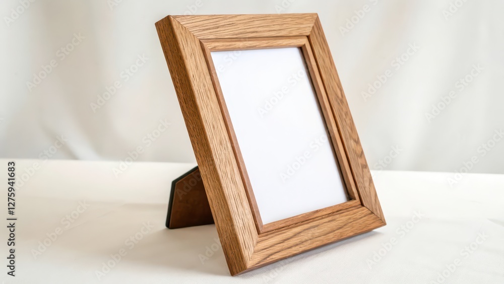 Wooden Picture Frame on White Background Wooden Picture Frame on White Background