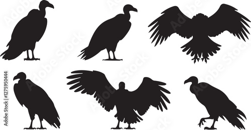 Vulture silhouettes
