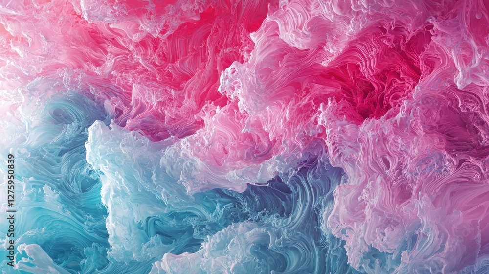 Abstract Pink and Blue Swirls: A Dreamlike Digital Artwork Abstract Pink and Blue Swirls: A Dreamlike Digital Artwork