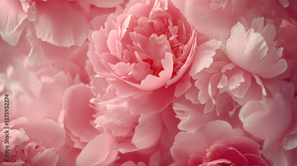 A detailed view of a group of bright pink flowers A detailed view of a group of bright pink flowers