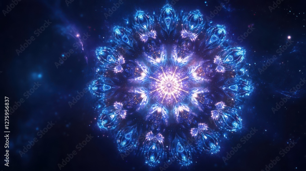 Fototapeta premium elegant artistic piece featuring symbols of twelve zodiac signs arranged in circular pattern with each sign represented by its corresponding constellation background is gradient of deep blues purples