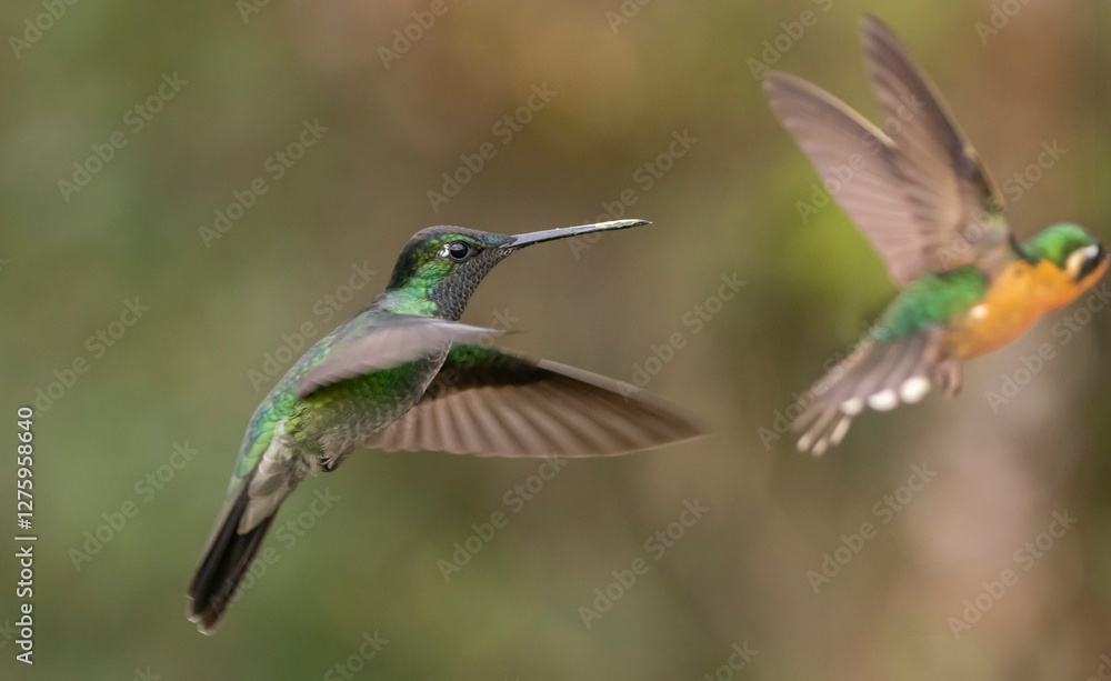Fototapeta premium hummingbird in flight