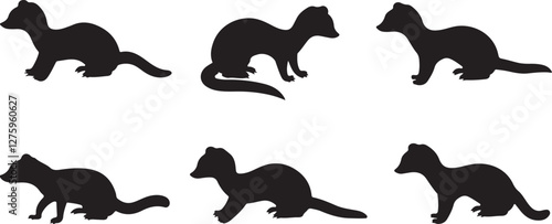 Weasel silhouettes