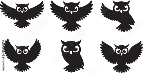 Owl silhouettes