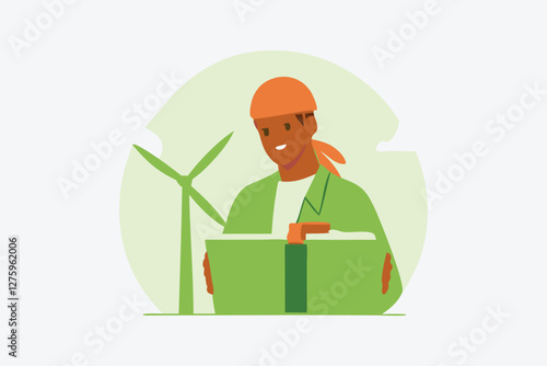 vector illustration of house decorated with minimalist model elements. Business analyzing corporate data planning report accounting presentation report concept horizontal flat vector illustration. 