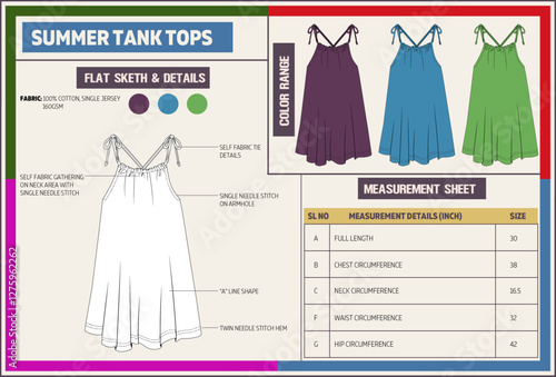 Women Strap Summer Fashion Tank Top Tech Pack.