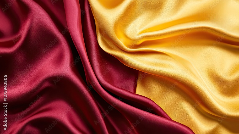 Fototapeta premium A gradient from a warm, golden yellow to a deep burgundy, representing strength and elegance.