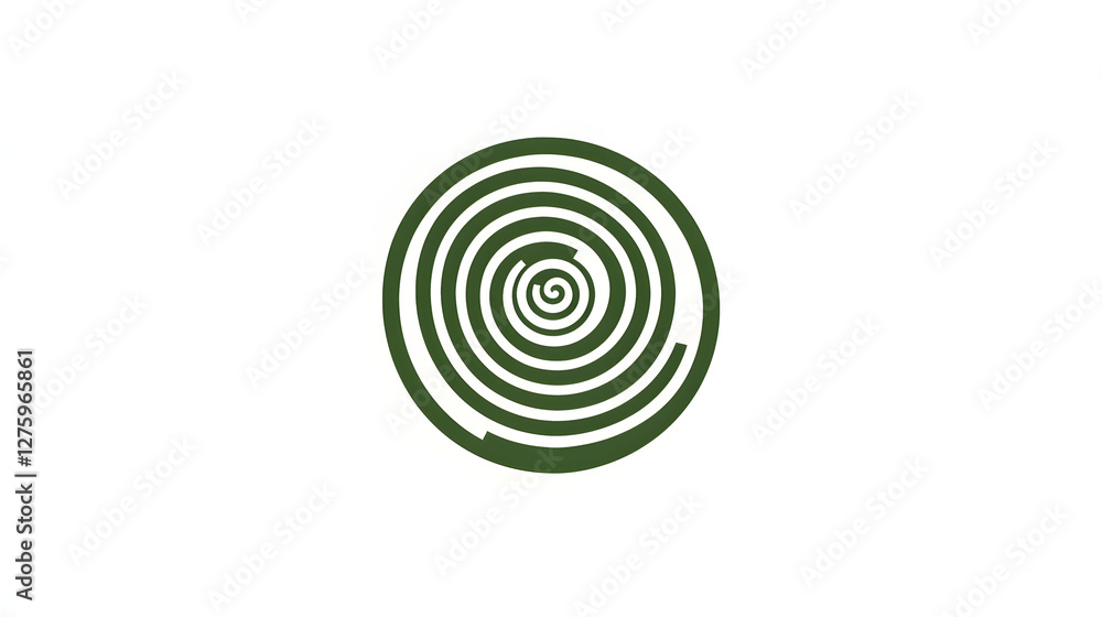Logo: simple line art of a green spiral on a white background
Logo: simple line art of a green spiral on a white background