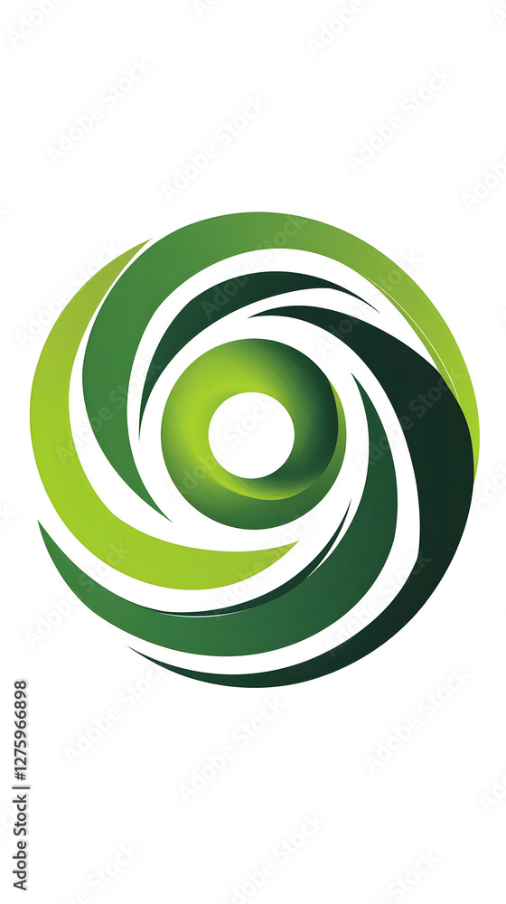 Logo: simple line art of a green spiral on a white background
Logo: simple line art of a green spiral on a white background
