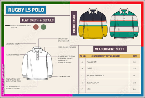 Toddler Boys Rugby Polo Tech Pack.