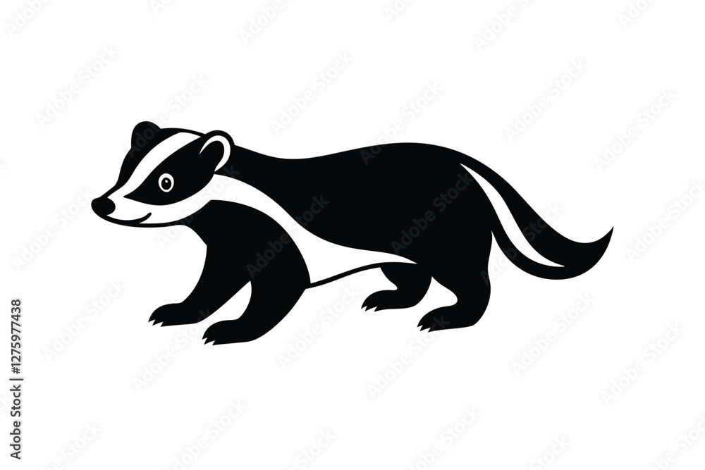 Badger Silhouette Vector Illustration
Badger Silhouette Vector Illustration