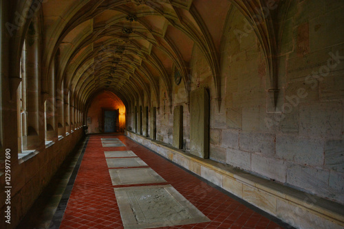 Photos Bebenhausen Abbey, near Tuebingen, Germany, August 21st 2021: cloister