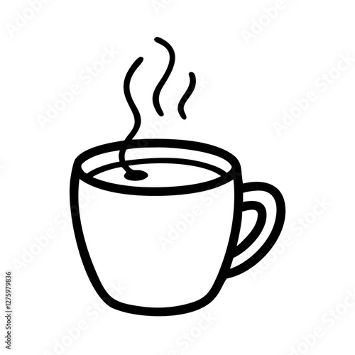 A Simple Mug of Warmth: A hand-drawn illustration of a simple, steaming mug, evoking the warmth and comfort of a soothing drink.