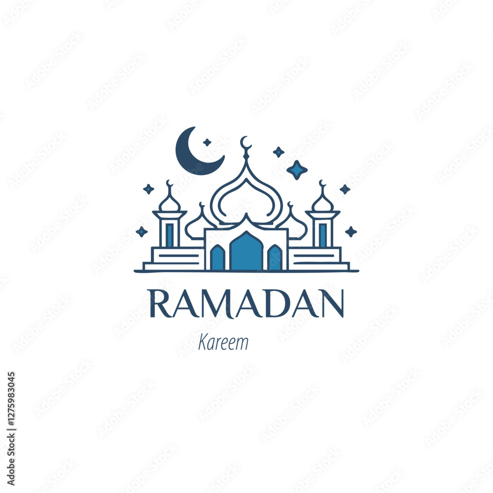 Fototapeta premium Ramadan Kareem greeting card